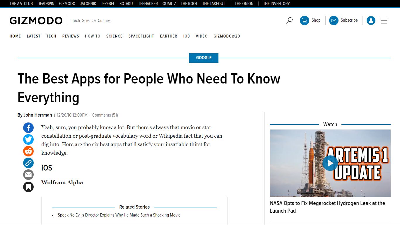 The Best Apps for People Who Need To Know Everything - Gizmodo